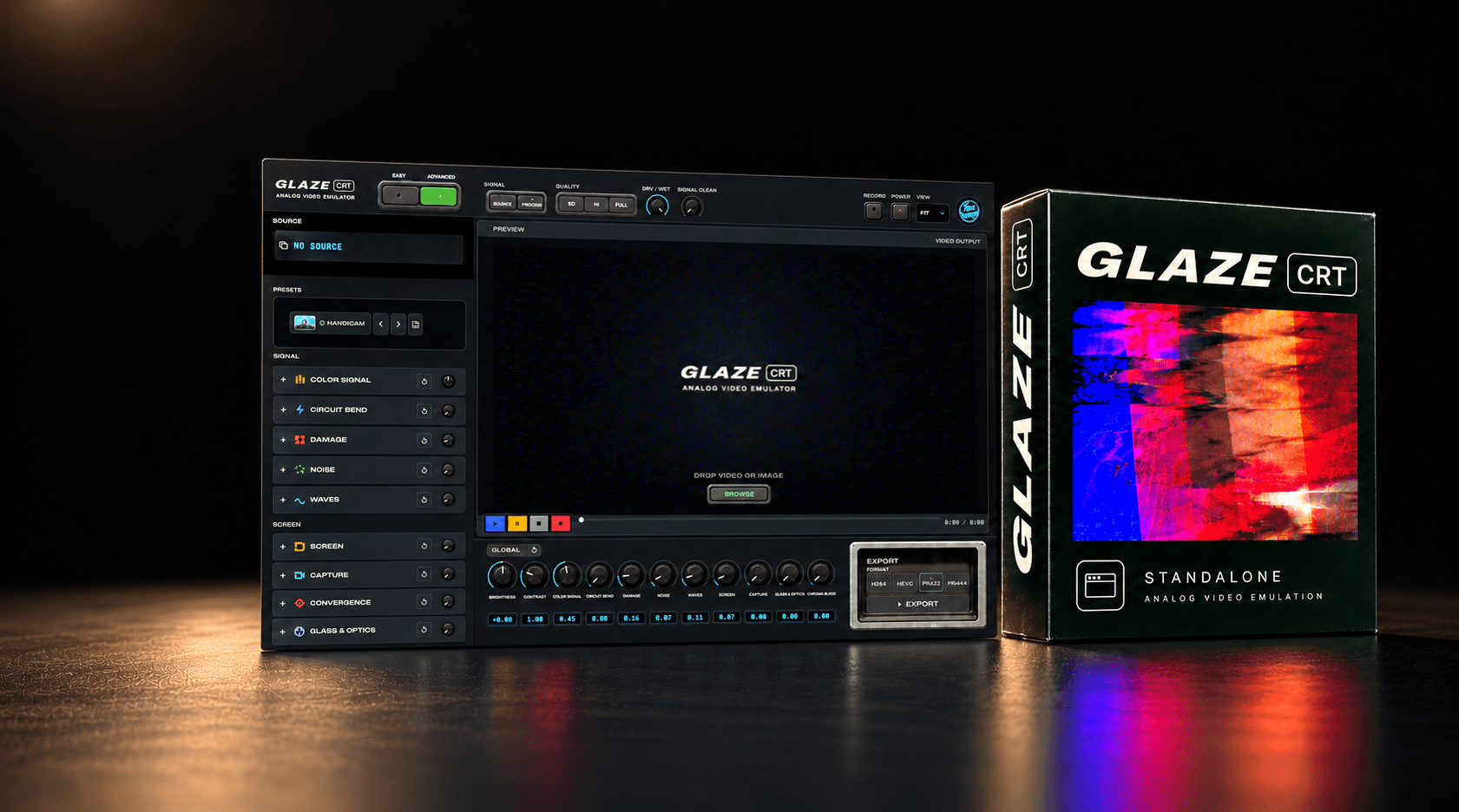 GLAZE CRT Standalone package artwork